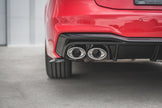Rear Valance + Exhaust Ends Imitation för Audi A7 S-Line C8 / S7 C8 / C8 Facelift / S7 Facelift
