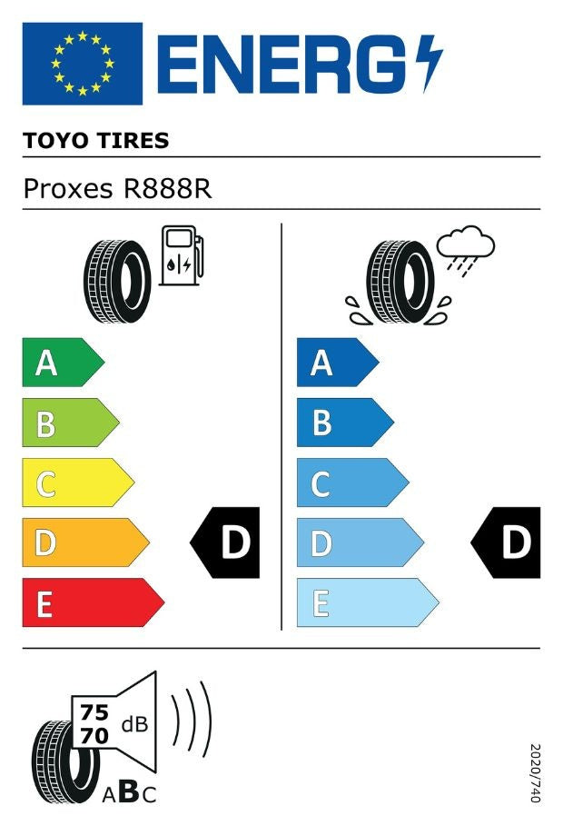 Toyo Proxes R888R 205/55ZR16 94W XL – R-däck