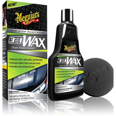 Meguiar's 3 in 1 Wax – rengör, polerar och skyddar i ett steg