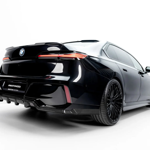 Prepreg Carbon Fiber Bakre Splitter (with vertical bars) för BMW 7 M-Pack G70