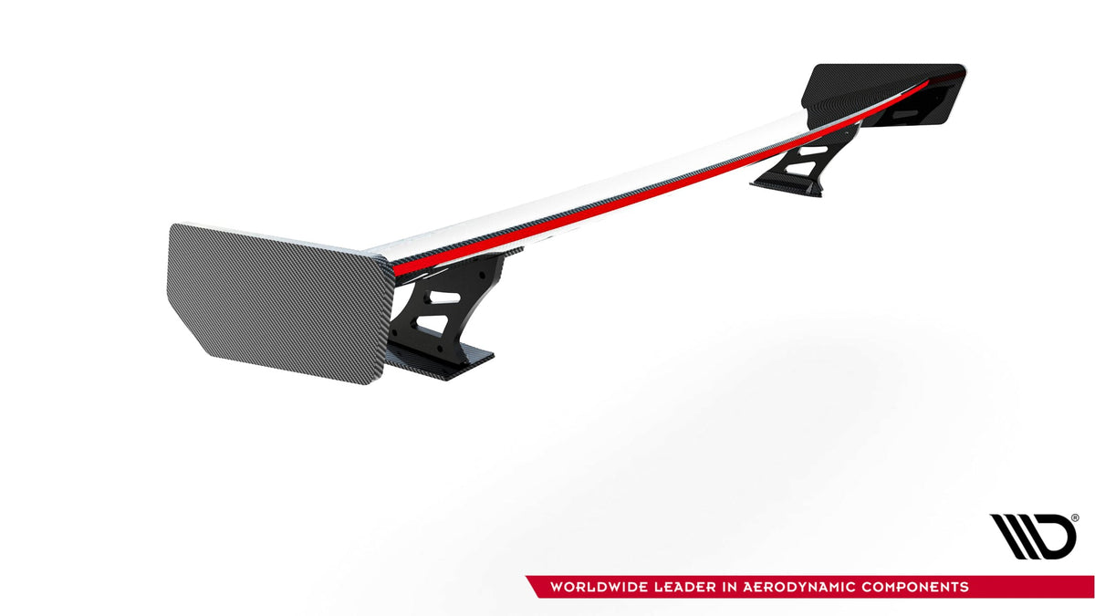 Kolfiberspoiler med yttre fästen + LED för Audi A5 Coupe 8T