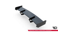 Kolfiberspoiler med övre swan-fäste + LED för Audi A5 Coupe 8T