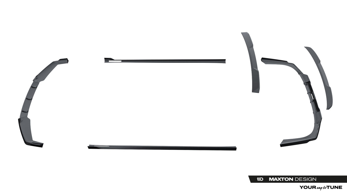Set of Prepreg Carbon Fiber Splitters för BMW 7 / i7 M-Pack G70
