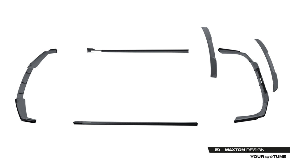 Set of Prepreg Carbon Fiber Splitters för BMW 7 / i7 M-Pack G70