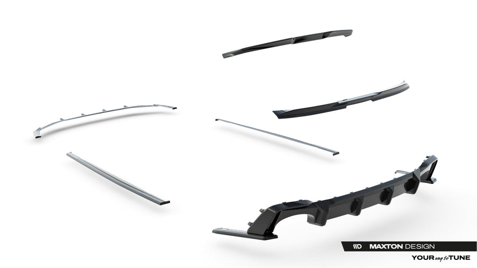 Set Of Prepreg Carbon Fiber Splitters för Audi RS6 C8 / C8 Facelift
