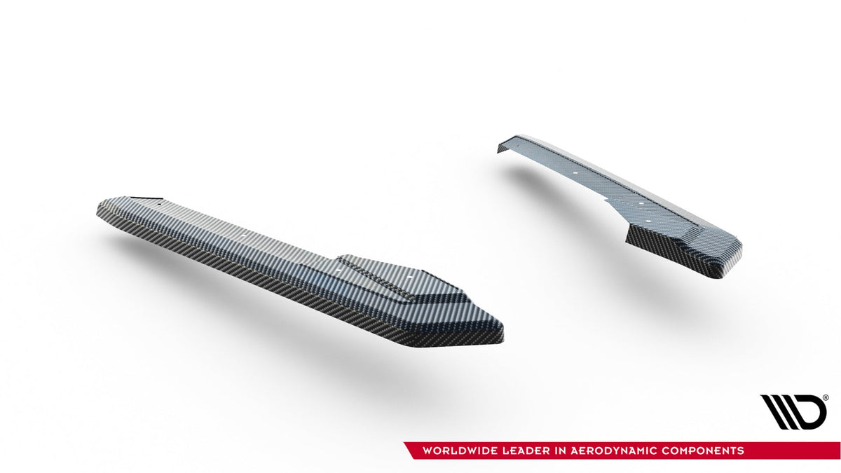 Prepreg Carbon Fiber Bakre Sidosplitters för Audi RS7 C8