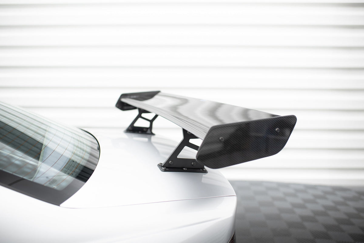 Kolfiberspoiler med inre fästen + LED för BMW 3 Coupe E46