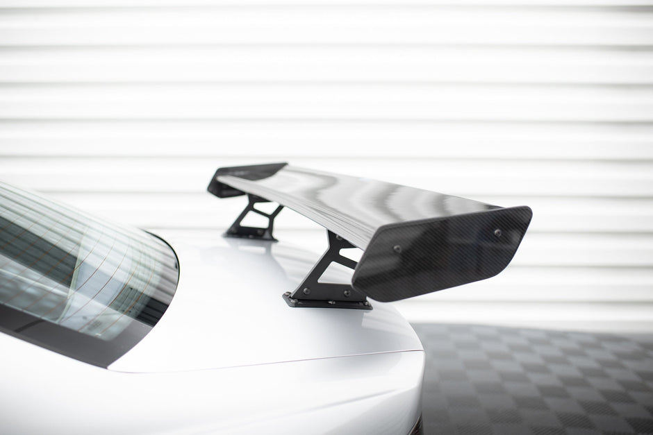 Kolfiberspoiler med inre fästen + LED för BMW 3 Coupe E46