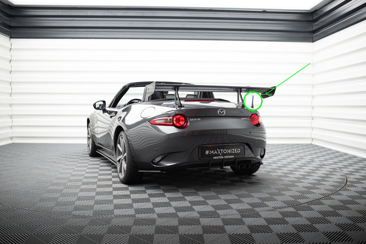 Kolfiberspoiler med övre swan-fäste  för Mazda MX-5 ND (Mk4)