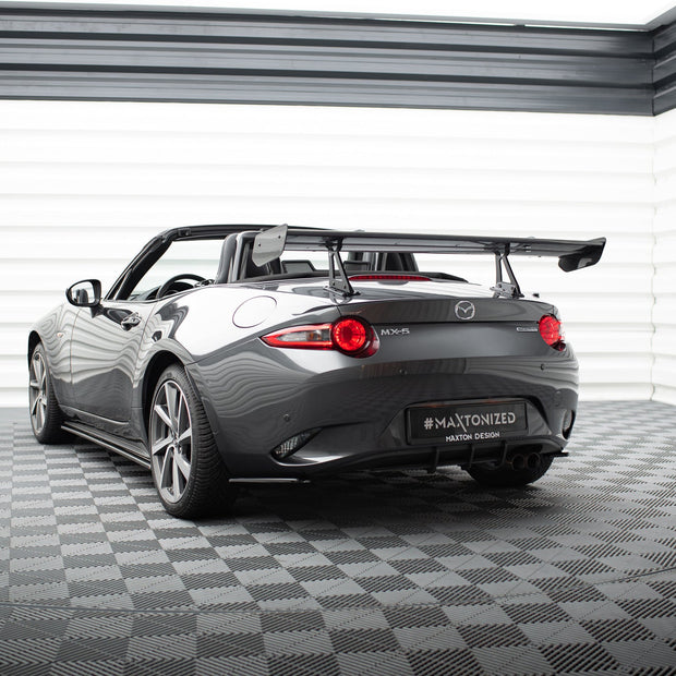 Kolfiberspoiler med övre swan-fäste  för Mazda MX-5 ND (Mk4)