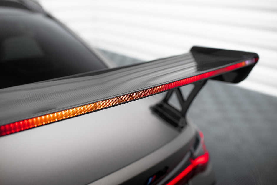 Kolfiberspoiler med yttre fästen + LED för BMW M4 G82 / G82 Facelift / M440i / 4 M-Pack G22 / G22 Facelift
