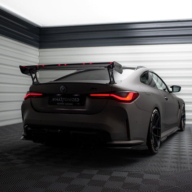 Kolfiberspoiler med yttre fästen + LED för BMW M4 G82 / G82 Facelift / M440i / 4 M-Pack G22 / G22 Facelift