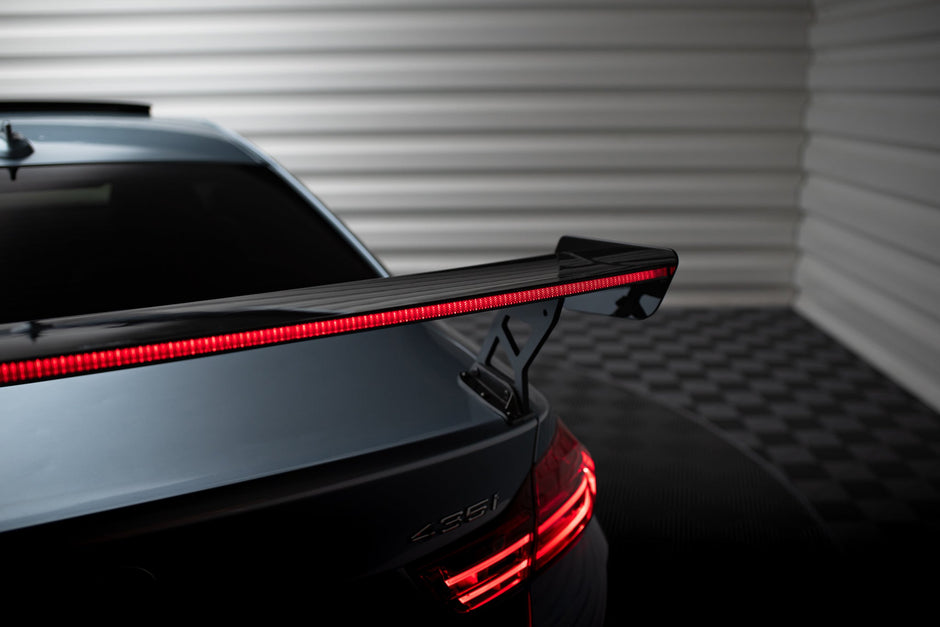Kolfiberspoiler med yttre fästen + LED för BMW 4 F32 / 4 F32 M-Pack Coupe