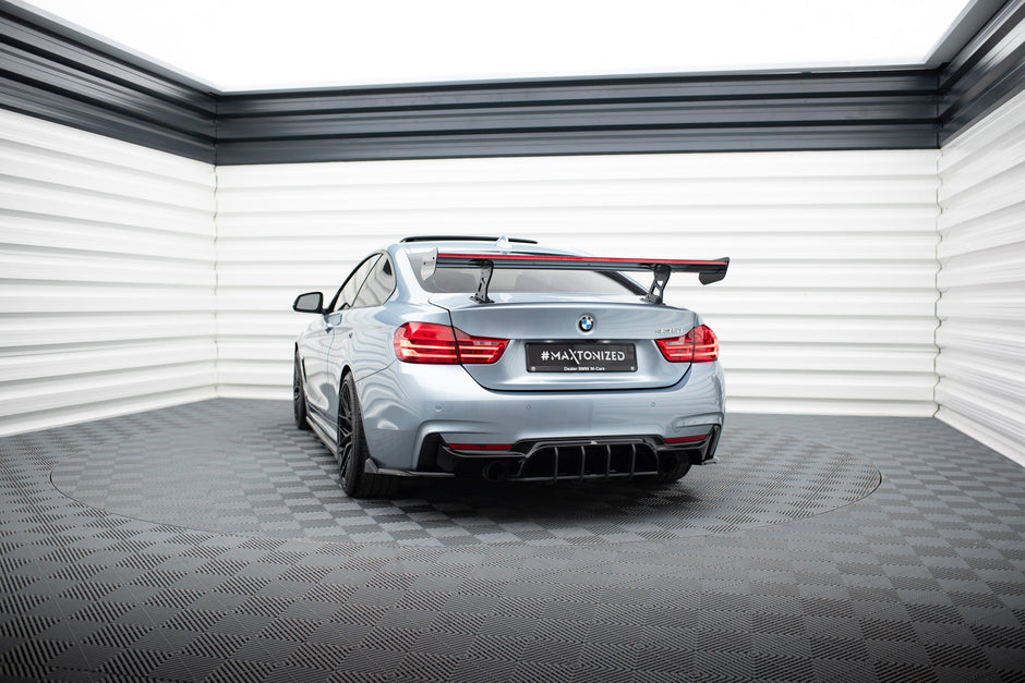 Kolfiberspoiler med inre fästen + LED för BMW 4 F32 / 4 F32 M-Pack Coupe