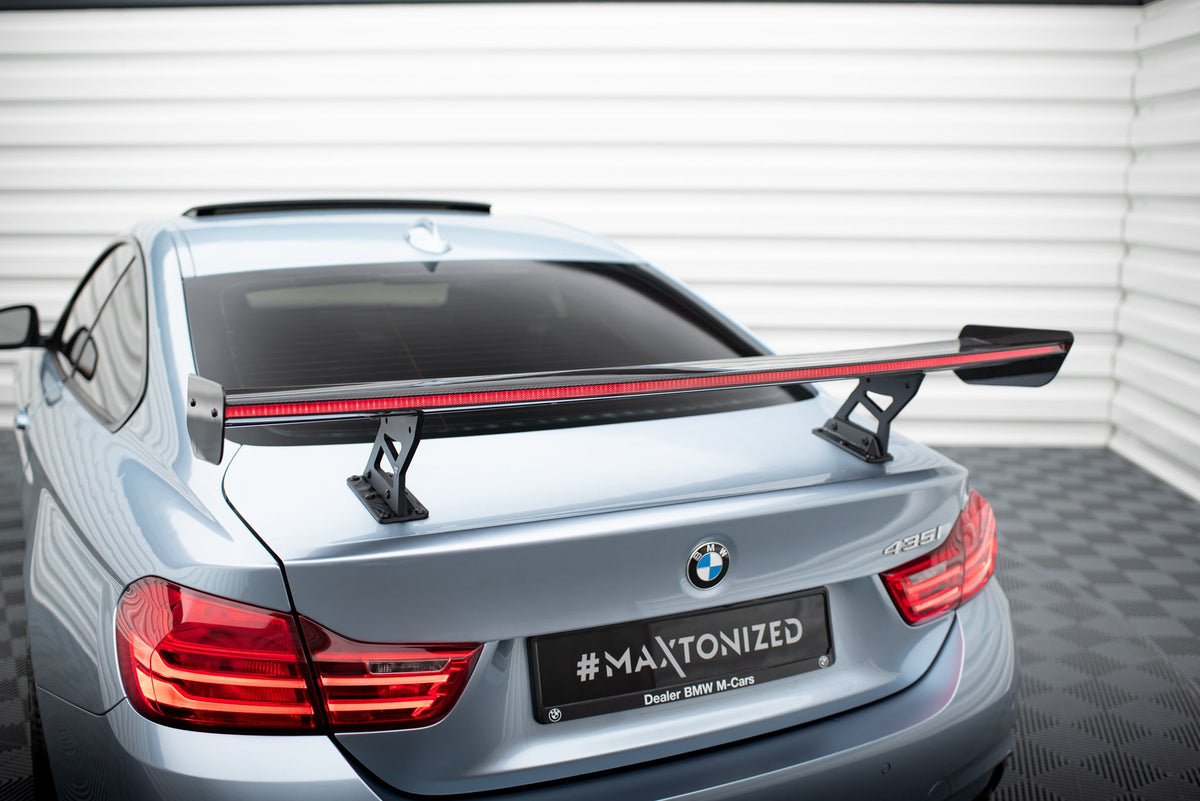 Kolfiberspoiler med inre fästen + LED för BMW 4 F32 / 4 F32 M-Pack Coupe
