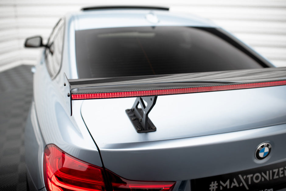 Kolfiberspoiler med inre fästen + LED för BMW 4 F32 / 4 F32 M-Pack Coupe