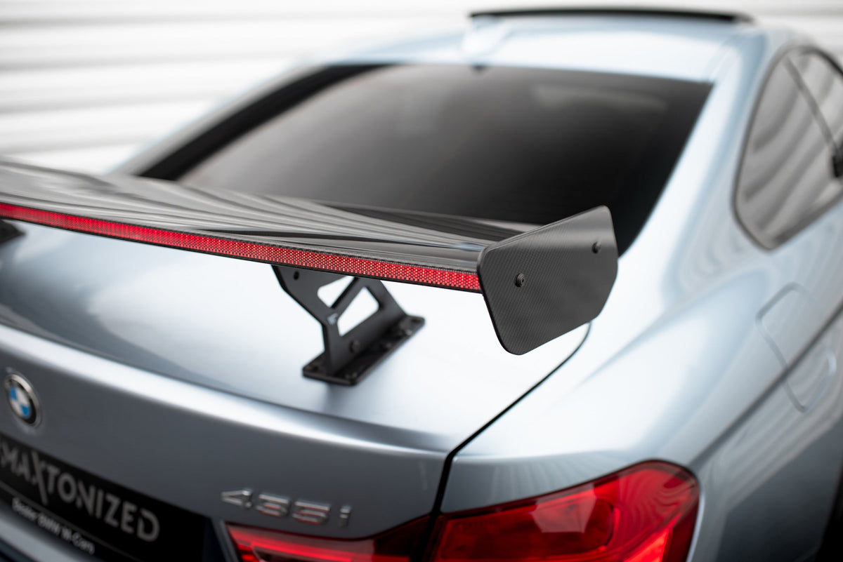 Kolfiberspoiler med inre fästen + LED för BMW 4 F32 / 4 F32 M-Pack Coupe