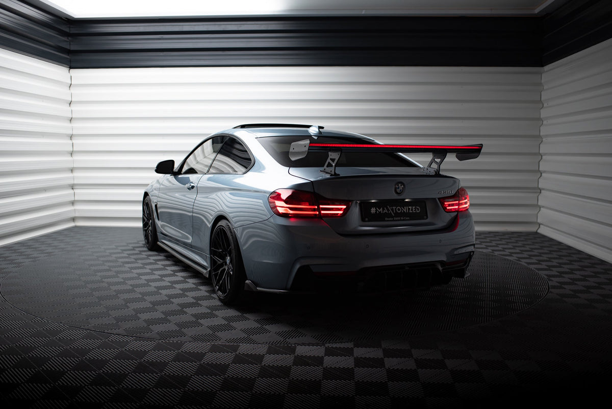 Kolfiberspoiler med inre fästen + LED för BMW 4 F32 / 4 F32 M-Pack Coupe
