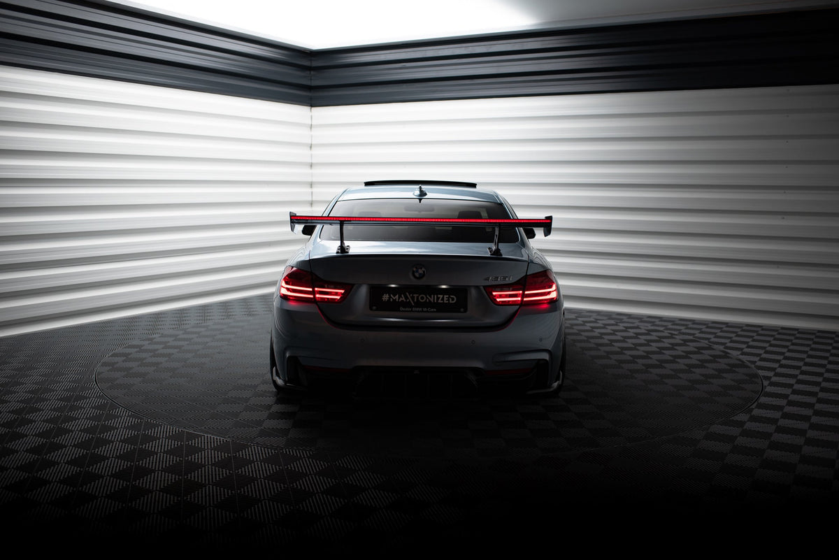 Kolfiberspoiler med inre fästen + LED för BMW 4 F32 / 4 F32 M-Pack Coupe