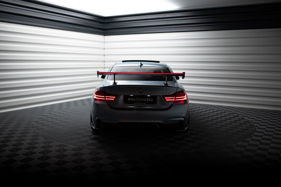 Kolfiberspoiler med inre fästen + LED för BMW 4 F32 / 4 F32 M-Pack Coupe