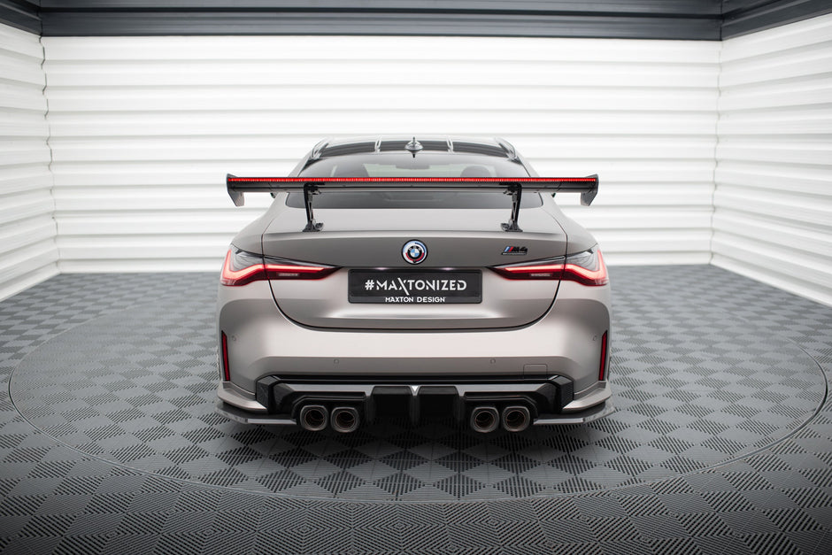 Kolfiberspoiler med inre fästen + LED för BMW M4 G82 / G82 Facelift / M440i / 4 M-Pack G22 / G22 Facelift