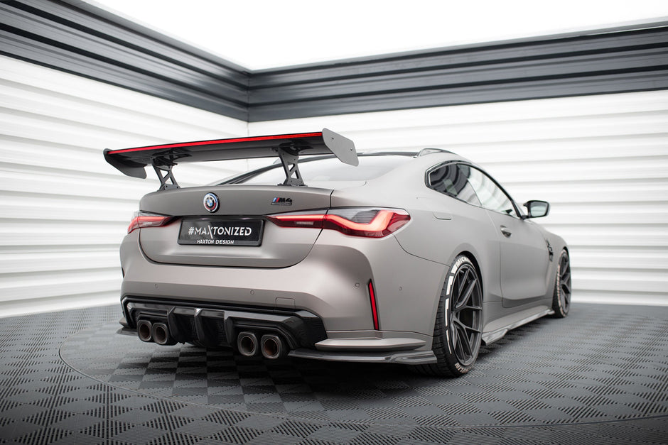 Kolfiberspoiler med inre fästen + LED för BMW M4 G82 / G82 Facelift / M440i / 4 M-Pack G22 / G22 Facelift