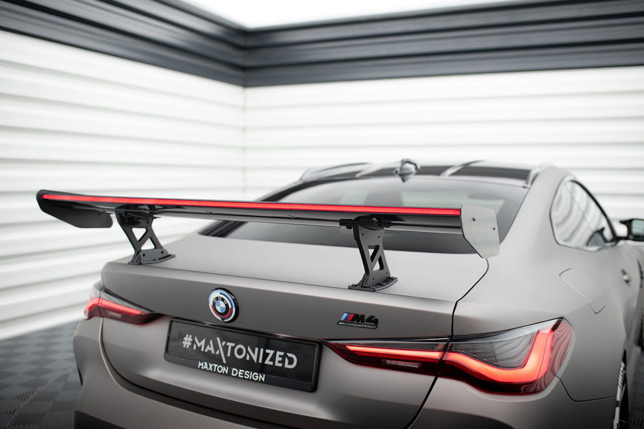 Kolfiberspoiler med inre fästen + LED för BMW M4 G82 / G82 Facelift / M440i / 4 M-Pack G22 / G22 Facelift