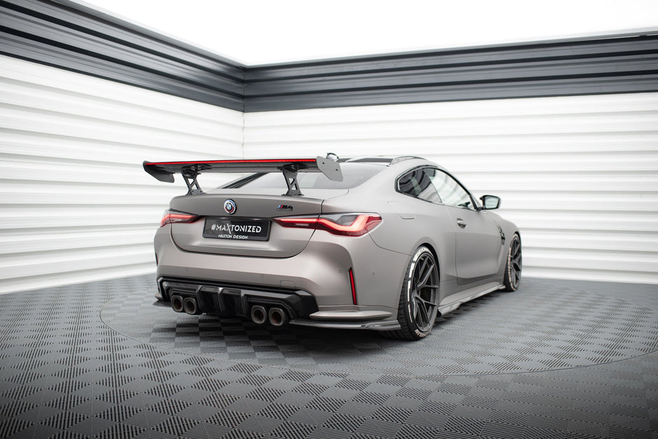 Kolfiberspoiler med inre fästen + LED för BMW M4 G82 / G82 Facelift / M440i / 4 M-Pack G22 / G22 Facelift