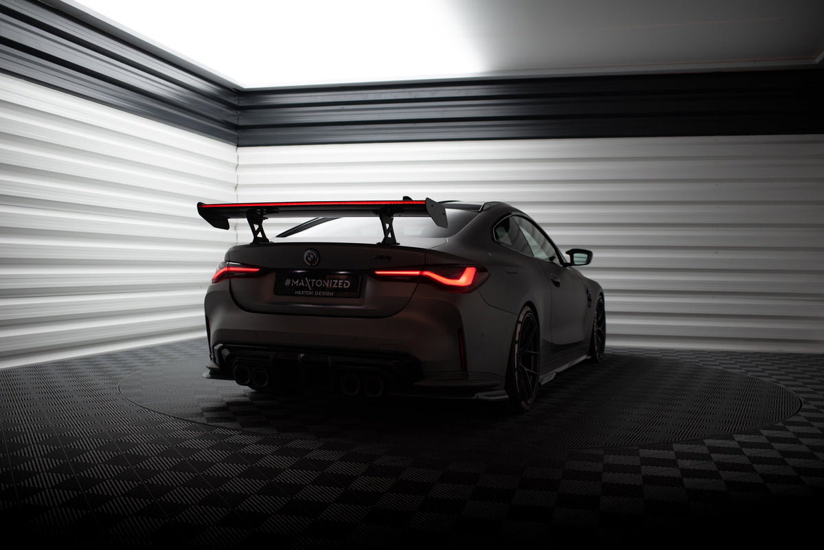 Kolfiberspoiler med inre fästen + LED för BMW M4 G82 / G82 Facelift / M440i / 4 M-Pack G22 / G22 Facelift