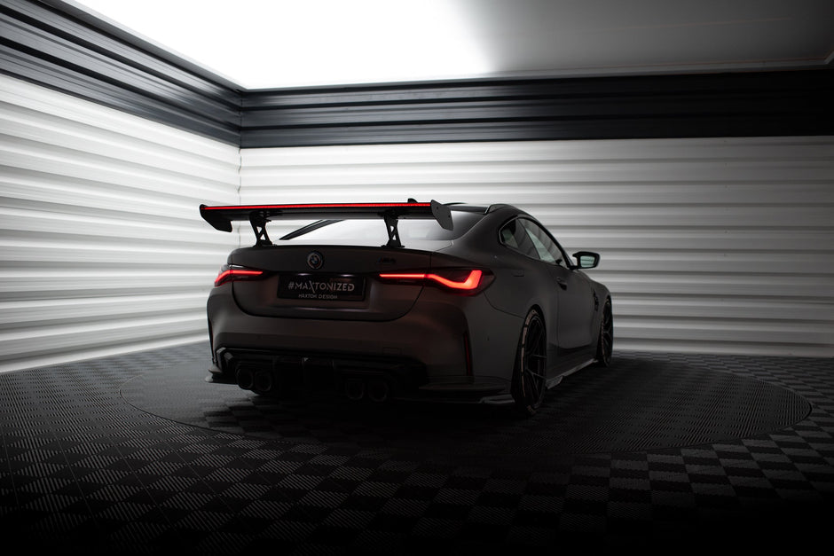 Kolfiberspoiler med inre fästen + LED för BMW M4 G82 / G82 Facelift / M440i / 4 M-Pack G22 / G22 Facelift