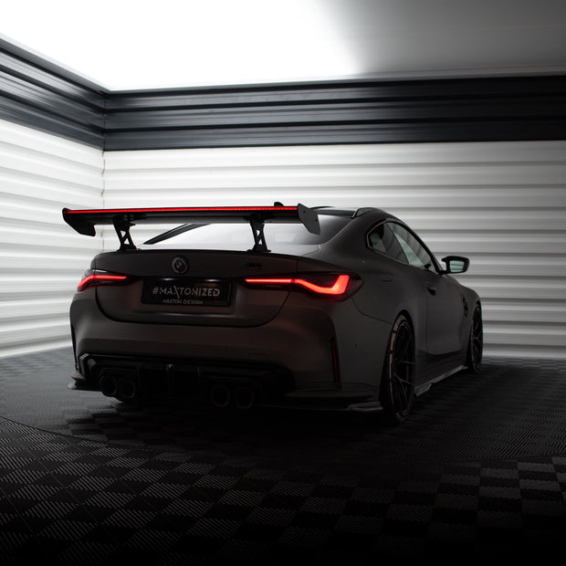 Kolfiberspoiler med inre fästen + LED för BMW M4 G82 / G82 Facelift / M440i / 4 M-Pack G22 / G22 Facelift
