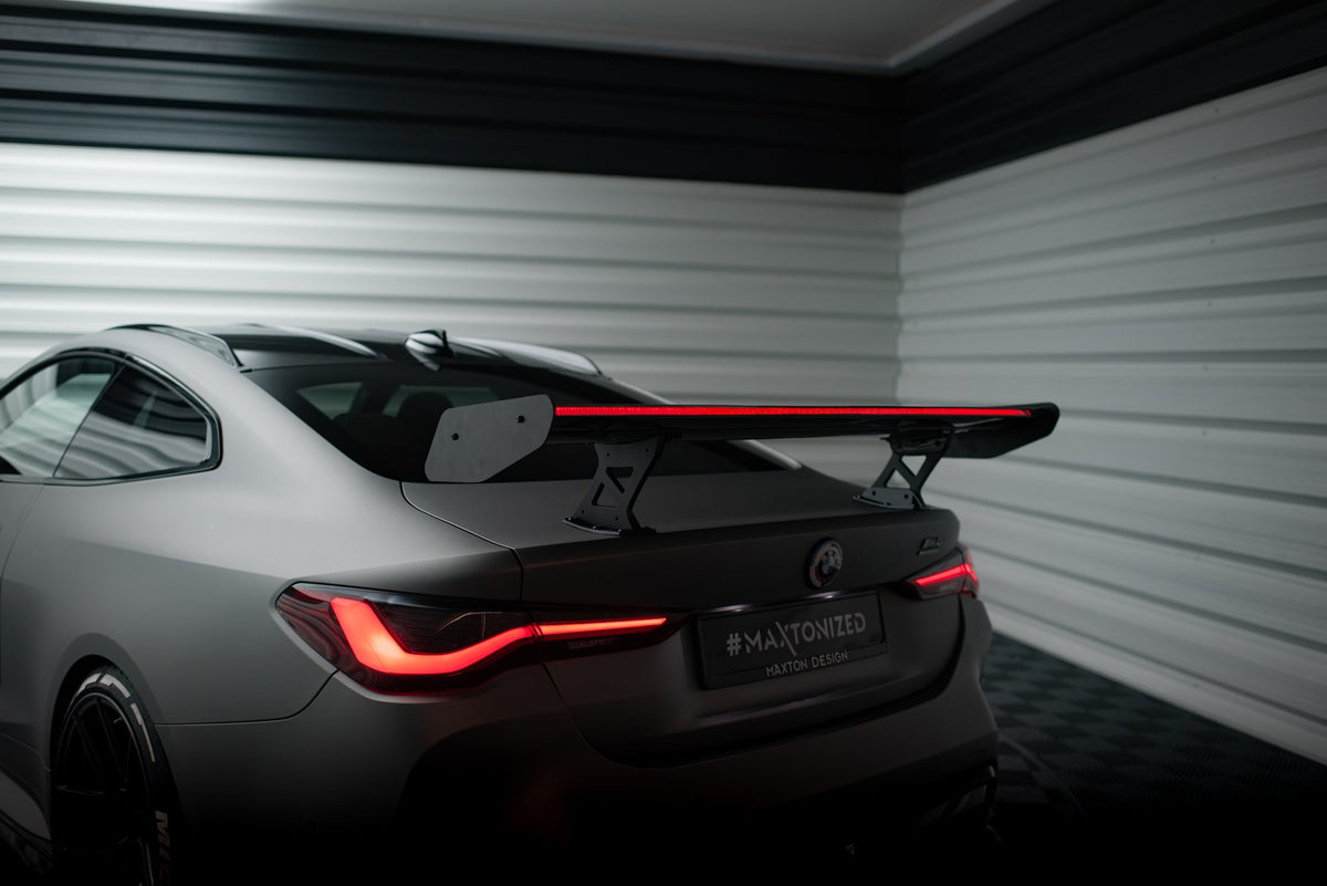 Kolfiberspoiler med inre fästen + LED för BMW M4 G82 / G82 Facelift / M440i / 4 M-Pack G22 / G22 Facelift
