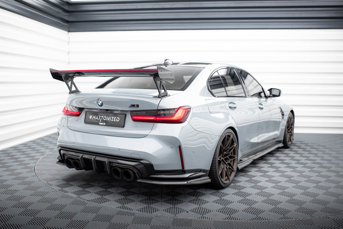 Kolfiberspoiler med yttre fästen + LED BMW M3 G80 / M340i G20 / 3 M-Pack G20 / 3 Standard G20