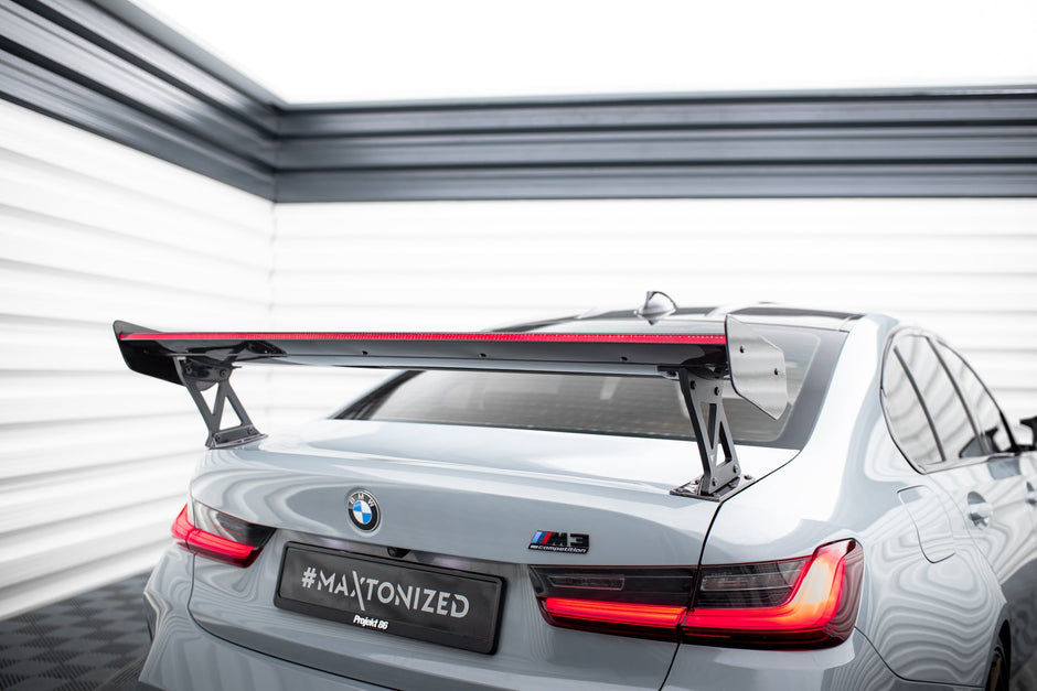 Kolfiberspoiler med yttre fästen + LED BMW M3 G80 / M340i G20 / 3 M-Pack G20 / 3 Standard G20