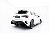 Rear Valance + Exhaust Ends Imitation för Audi A3 S-Line Sportback 8Y Facelift