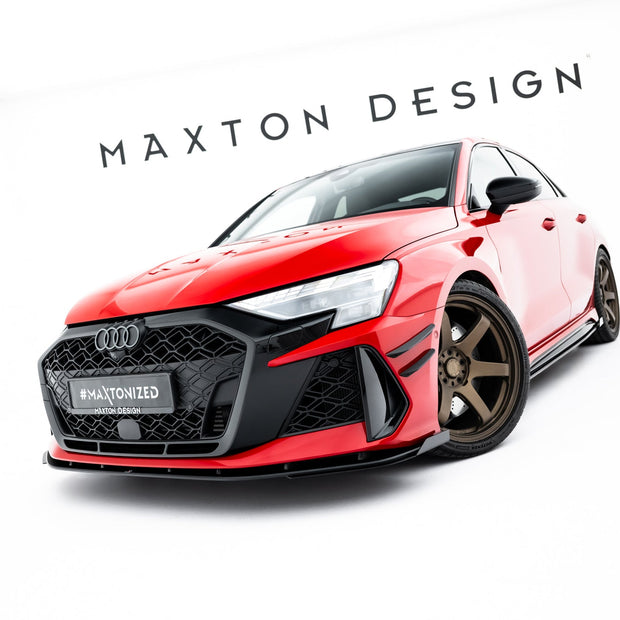 Street Pro Frontläpp + Flaps för Audi RS3 Sedan 8Y Facelift