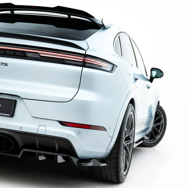Bakre Splitter (with vertical bars) för Porsche Cayenne GTS / Turbo Sport Pack / Turbo E-Hybrid GT Pack Coupe Mk3 Facelift