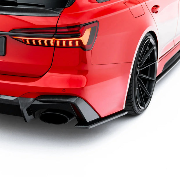Prepreg Carbon Fiber Bakre Sidosplitters för Audi RS6 C8 / C8 Facelift