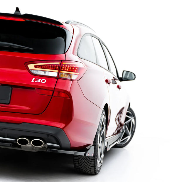 Bakre Sidosplitters V.2 + Flaps för Hyundai I30 N-Line Wagon Mk3 Facelift