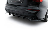 Bakre Splitter (with vertical bars) för Audi A3 Sedan 8Y Facelift