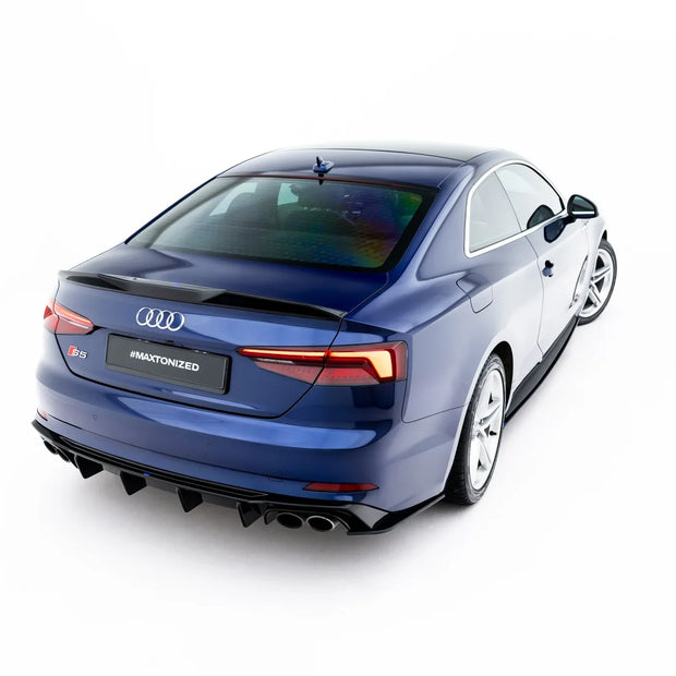 Spoilerläpp 3D för Audi S5 Coupe / A5 S-Line Coupe F5 Facelift