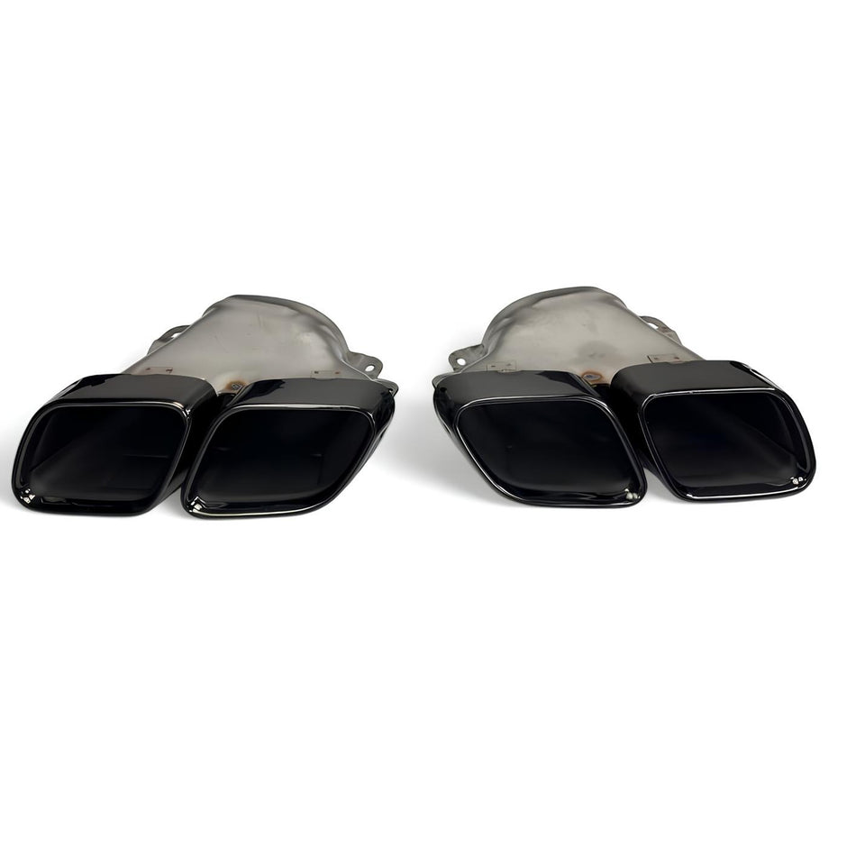 C63 AMG Style Bakdiffusor & Endrör (Svart) – Mercedes-Benz C-Klass (W205 Sedan / S205 Kombi 2014–2021) (Kopia)
