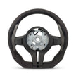 M-Sport Ratt i Full Alcantara / Mocka med Platt Botten – BMW 1–7-Serie & M-Modeller (F-Serien)