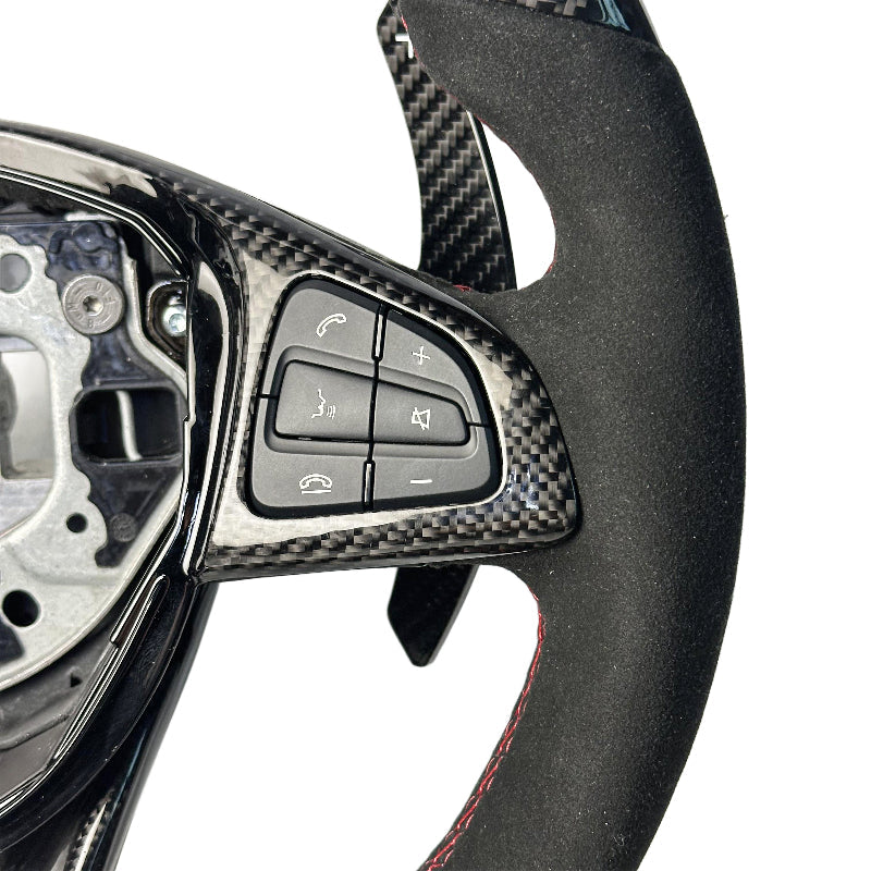 Custom Kolfiber- & Läderratt – Mercedes-Benz (A / C / E / S / CLA / CLS / GLA / GLC / G-Klass / AMG)