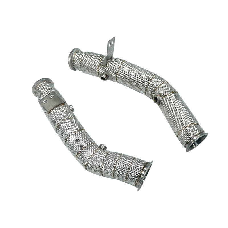 Decat Downpipe i Rostfritt Stål med Värmesköld – Mercedes-Benz C43 / C450 AMG (W205) M276