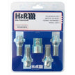 H&R Låsbultsats HR-12252601KEY4 M12x1,25 Konisk Silver, Längd 26mm – bild 2