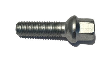 HR-1254002 H&R hjulbult M12x1,5 sfärisk 12mm säte Mercedes fälgar Silver, Längd 40mm