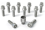 HR-1454001SET H&R Bultsats inkl låsbutar M14x1.5 Konisk Silver, Längd 40mm