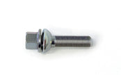 HR-1454203 H&R hjulbult M14x1,5 sfärisk 13mm säte rörlig kona Audi S5 RS5 Silver, Längd 42mm – bild 2