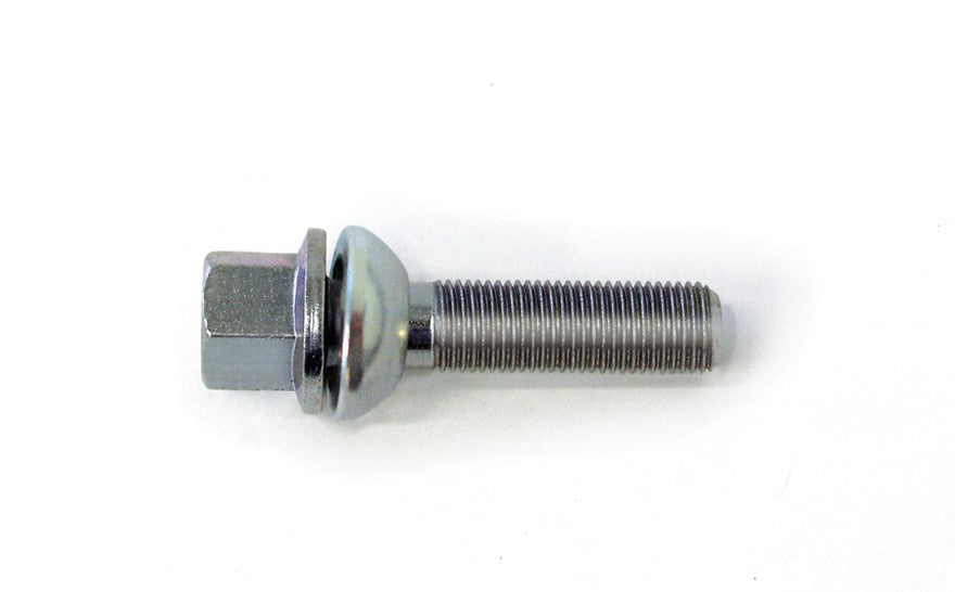 HR-1454803 H&R hjulbult M14x1,5 sfärisk 13mm säte rörlig kona Audi S5 RS5 Silver, Längd 48mm – bild 2